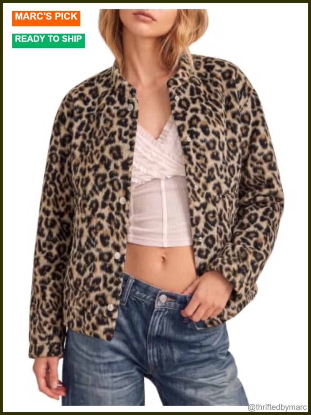 Wool Blend Oversized Leopard Print Bomber Jacket Women Snap Front Casual